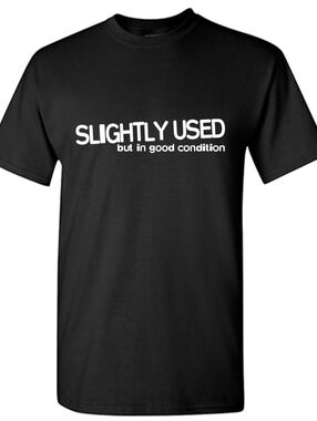 Graphic Black Mens T-shirt Size XL, ' Slightly Used But In Good Condition ', New